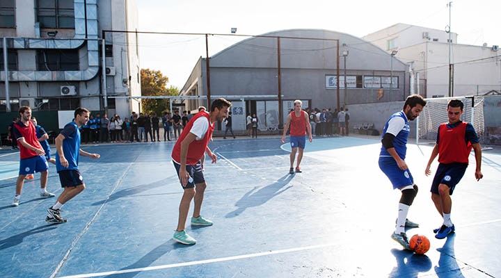 Playón deportivo al aire libre